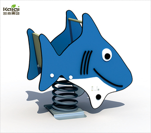 Kaiqi สไตล์ใหม่ PE Made SHARK ฤดูใบไม้ผลิ <span class=keywords><strong>Ride</strong></span> สำหรับสนามเด็กเล่นกลางแจ้ง - Product Image 1