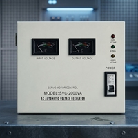 Stabilisateur de tension AC SVC haute précision 2000VA 2KVA monophasé à servomoteur, régulateur de tension automatique AVR