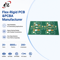 Placas de Circuito Flexibles-Rígidas, Base de PPO Chapada en Oro/Níquel, Muestras para Clientes para Prototipos, Fabricante en Serie