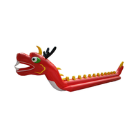 Jeux de sport aquatique fous bateau-dragon gonflable bateau banane remorquable gonflable à vendre équipement de jeu aquatique divertissements