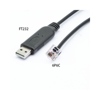 Câble de débogage USB vers RJ11/RJ12 Câble de brosse USB vers RJ11 TTL232 Câble de données électroniques à puce FTDI