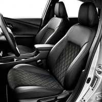 Housses de siège de voiture respirantes en cuir NAPA, style professionnel, sur mesure pour 5 sièges, ensemble complet toutes saisons, beige