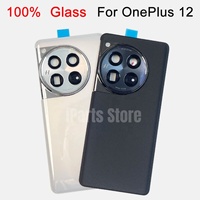 IPARTS Coque arrière de remplacement pour OnePlus 12 5G CPH2573 CPH2583 PJD110 CPH2581 avec cache batterie et lentille d'appareil photo OEM