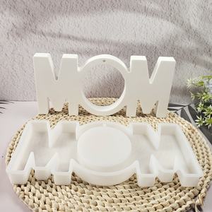Moldes de fundición de resina hechos a mano para bricolaje estilo Ins adornos decorativos silicona MOM ornamento molde X0560 herramientas para pasteles - Product Image 1