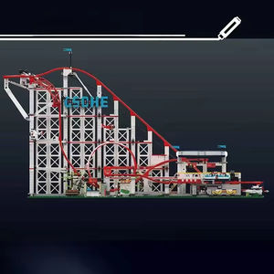 Set de Construcción de Montaña Rusa Mould <span class=keywords><strong>King</strong></span> 11014s Park <span class=keywords><strong>Land</strong></span>, 3662 Piezas, Modelo de Construcción de Pista de Feria, Juguete Educativo, Regalo - Product Image 3