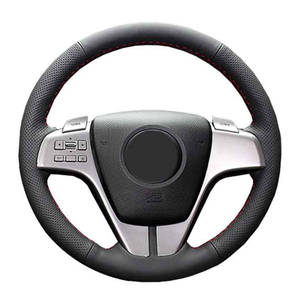 Protector deportivo de cuero de microfibra <span class=keywords><strong>para</strong></span> <span class=keywords><strong>volante</strong></span> de coche <span class=keywords><strong>para</strong></span> <span class=keywords><strong>Mazda</strong></span> <span class=keywords><strong>3</strong></span> Axela 2008-2013 <span class=keywords><strong>Mazda</strong></span> 2010-2016 <span class=keywords><strong>Mazda</strong></span> CX7 2011-2013 fibra de cuero - Product Image 1