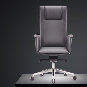 Silla de Oficina Giratoria Ergonómica de Lujo, Silla Ejecutiva de Cuero Genuino - Product Image 6