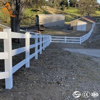 Clôture pour chevaux en vinyle résistant aux intempéries, anti-UV, en PVC, pour club équestre, enclos de pâturage