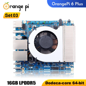ออเรนจ์พาย 6 พลัส 16GB คอมพิวเตอร์บอร์ดเดี่ยว CIX CD8180/CD8160 SoC 2*M.2 KEY-M 45TOPS 5G อีเธอร์เน็ตบอร์ดพัฒนาพร้อมฮีทซิงค์ - Product Image 2
