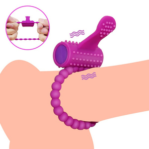 Anillo Vibrador de Silicona MELO para Retrasar la Eyaculación - Uso en Adultos, 2 Baterías AG5 - Product Image 2
