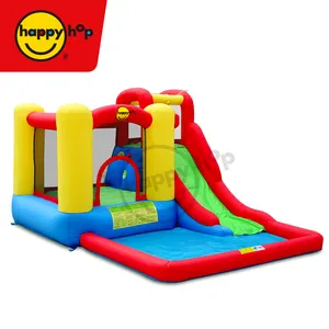 Happy hop parque de diversões inflável escorregador de água, escorregador inflável de castelo da corrediça de água de 9271 para venda