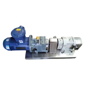Bomba de Lóbulos Rotatorios de Acero Inoxidable Sanitario de Grado Alimenticio OEM con Reductor de Engranajes Mecánico Bajo, Fabricada en Acero Inoxidable de Grado Alimenticio para un Manejo Seguro - Product Image 4