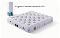 Matelas en mousse Queen Size en boîte, vente en gros, nouveau, orthopédique, latex, ressorts ensachés, mousse à mémoire de forme en gel