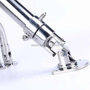 <span class=keywords><strong>Double</strong></span> stabilisateurs en acier inoxydable porte-canne à pêche accessoires de bateau porte-canne à pêche avec bouton et base - Product Image 6