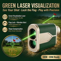 Télémètre laser de golf à fixation magnétique économique, prix abordable, puce FPGA, anti-tremblement, conception à fixation magnétique