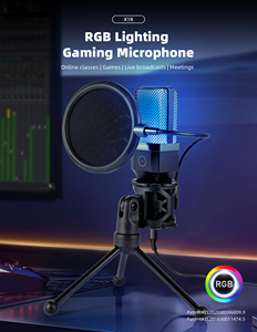 Một nút câm RGB USB máy tính để bàn chơi game Microphone Studio streaming Tripod condenser Máy tính để bàn RGB chơi game Microphone - Product Image 2