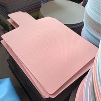 Tapis de Pilates JOYFIT en microfibre suédée personnalisée, pliable, antidérapant, couleur chocolat brun, avec housse en suédée