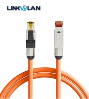 Linkwylan Premium Hi-Speed 10GBit Cat 7 Cable de conexión preensamblado 23AWG Comunicación de campo sin herramientas preterminada