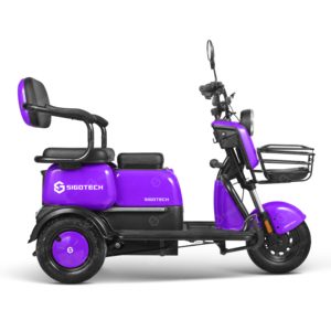 Motocicleta Eléctrica de Tres Ruedas SIGOTECH de Alta Calidad, Batería de 60V 20Ah, Baja Velocidad, <span class=keywords><strong>Triciclo</strong></span> Eléctrico de 1000W para Adultos - Product Image 6