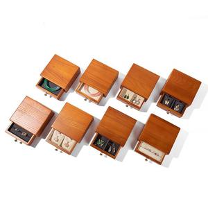 Boîte de rangement à bijoux en bois de noyer de haute qualité, boîte à bijoux, support pour emballage de bijoux en gros, cadeau - Product Image 4