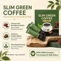 Café Vert Minceur en Gros avec Extrait de Ganoderma Reishi pour la Gestion du Poids – Poudre de Café Herbal Instantané – Marque Privée OEM