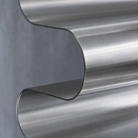 Étagère de présentation autoportante en aluminium moderne, brillante, ondulée et incurvée, 50x30x19cm, organisateur flexible et détachable pour la décoration intérieure, la maison et la cuisine