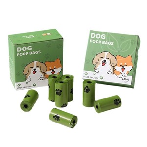 Bolsas para excrementos de mascotas, gruesas, de HDPE, portátiles, para desechos de perros y gatos, versión Green Footprint, Yiwu - Product Image 2