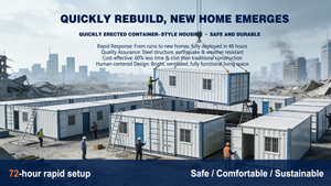 <span class=keywords><strong>Maison</strong></span> pliable portable, peu coûteuse, robuste <span class=keywords><strong>et</strong></span> durable, adaptée à un logement temporaire. - Product Image 2