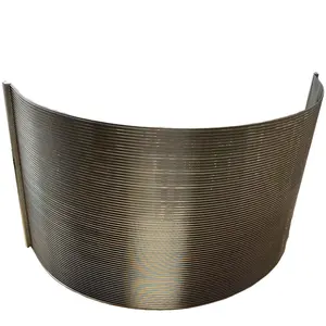 304 316L Stainless Steel Sieve Bend Screen 25um 30 50 Micron Welded Wedge Wire Screen /Fibre scouring screen