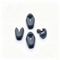 Embout de cordon en plastique en forme de goutte d'eau, style ouvert, pour cordons de serrage de vêtements, pantalons de survêtement et sacs
