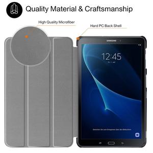 Étui en cuir mince pour <span class=keywords><strong>Samsung</strong></span> <span class=keywords><strong>galaxy</strong></span> <span class=keywords><strong>tab</strong></span> A 10.1 <span class=keywords><strong>2016</strong></span> <span class=keywords><strong>SM</strong></span> <span class=keywords><strong>T580</strong></span> <span class=keywords><strong>SM</strong></span>-T585 fabrication d'usine - Product Image 3