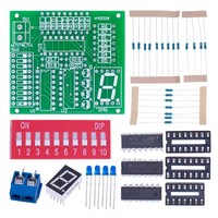 Kit d'Entraînement et d'Enseignement de Soudure de Circuits LED à 7 Segments, Encodeur 10 Bits, Affichage de Codage/Décodage de Circuit Logique 5V DV