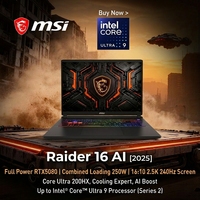 MSI Raider 16 AI 2025 Serie Ultra9 RTX5080 HD 16" Laptop da Gaming ad Alta Frequenza di Aggiornamento MSI Titan 16