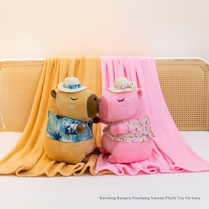 Giocattoli di peluche di alta qualità con coperta capibara animali di peluche giocattoli con coperte all'interno - Product Image 2