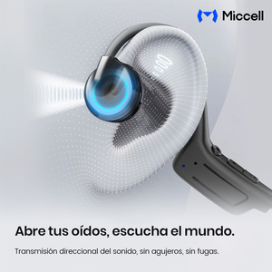 Auriculares Miccell de Conducción Ósea, Bluetooth 5.3, con Carga USB-C, Ideales para Deporte y Viajes. - Product Image 4
