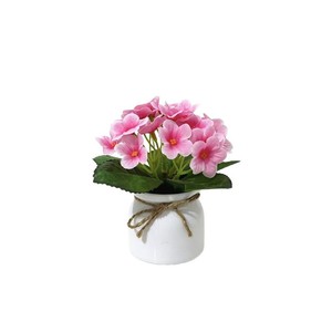 Kunstmatige violette bonsai in <span class=keywords><strong>pot</strong></span>, 25 paarse bloemen, realistische hennep-touw <span class=keywords><strong>pot</strong></span> voor bruiloft, hotel, auditorium decoratie - Product Image 5