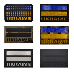 Meerkeuzekleuren Reflecterende Lichtgevende Oekraïne Vlaggen Infrarood Land Patch Met Reflectoren Voor Kleding Versieren - Product Image 2
