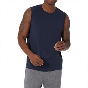 Nouvel ensemble gilet et chemise d'été pour homme, sans manches, respirant, séchage rapide, 100 % coton, imprimé streetwear, léger, pour la gym et les activités sportives - Product Image 1
