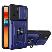 Coque magnétique avec anneau hybride en TPU, pour Redmi Note 10 Pro, avec béquille, porte-cartes amovible, personnalisé, 1 pièce