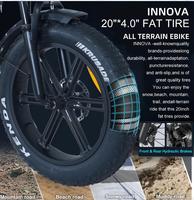 Nouveau Modèle 2025 V8 Max Vélo Électrique 250W pour Adultes Batterie 48V 15Ah Autonomie 45-55 Miles Fatbike 20*4.0 Pouces avec Moteur à Moyeu Arrière