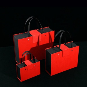 Trung Quốc Năm Mới Hộp Quà Tặng Màu Đỏ Có Tay Cầm - Product Image 5