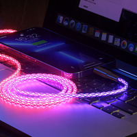 GB 7 Colors AST harging Bile olile Hone harables Led ight P 1M 3.3ft 66W uper AST harharging SB yype able UBB09