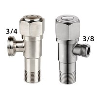 Robinet d'arrêt d'angle en acier inoxydable 304, 1/2''x3/8''x3/4'', accessoires de robinetterie, vanne anti-explosion