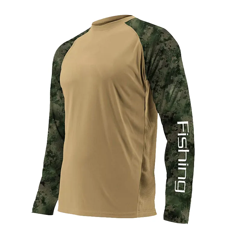2023 Novo design dos homens tamanho grande camisa de manga longa proteção Solar UPF50 + uniforme de Pesca Respirável manga longa camisa de pesca
