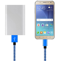 Kabel Data Pengisian Daya USB Micro 3A Nylon Kepang Grosir untuk Kamera & Komputer