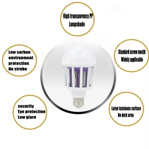 Lámpara Antimosquitos Eléctrica Portátil, Trampa para Moscas, Bombilla Electrónica, Lámpara LED para Interiores y Exteriores, E27 - Product Image 3
