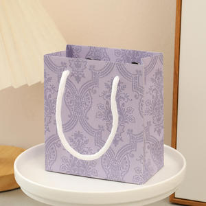 Kingsmart/OEM Patterned purple Bow Jewellery <strong>Box</strong>, Top-and-bottom Lid Jewellery <strong>Box</strong>, Necklace <strong>Box</strong>, Bracelet <strong>Box</strong> Earring <strong>Box</strong> - Product Image 6