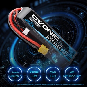 Batería LiPo Ovonic Blue Label 5000mAh 50C 2S 3S para Dron FPV, Coche RC y Avión - Product Image 5