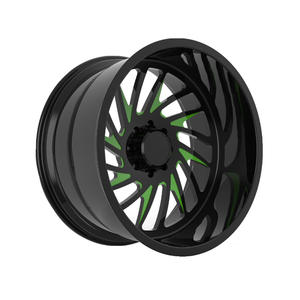 Jantes de camion en alliage d'aluminium forgé, finition brillante, face noire, 20-26 pouces, 8x165.1/170/180 pour F150 F250 F350 Silverado Sierra - Product Image 1