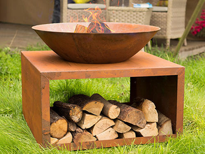 Cheminée extérieure en bois de haute qualité, facile à assembler, en acier corten pour l'extérieur - Product Image 6